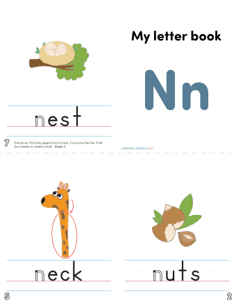 the letter n practice