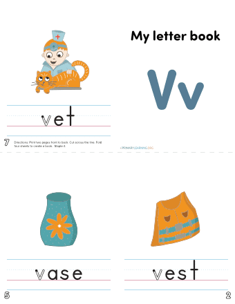 the letter v practice