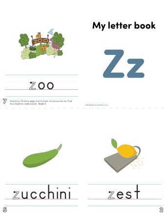 the letter z practice