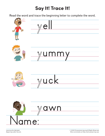 things with letter y