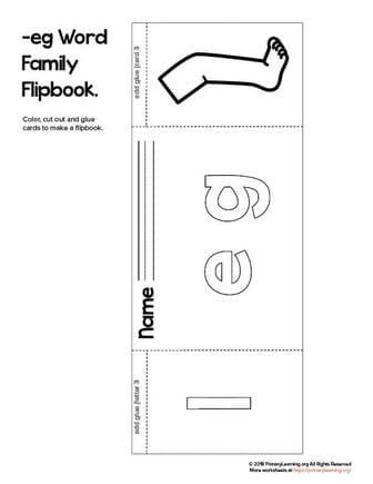 eg word family flip book