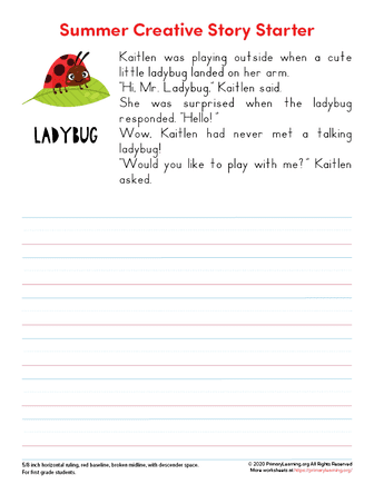 kindergarten summer writing prompts
