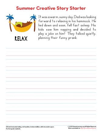 summer writing prompts 1st grade
