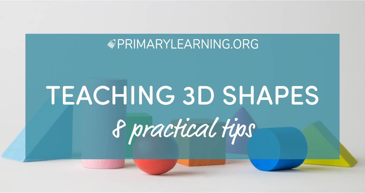 3D Shapes Flash Cards. Preschool Learning Activity. Kids Geometric