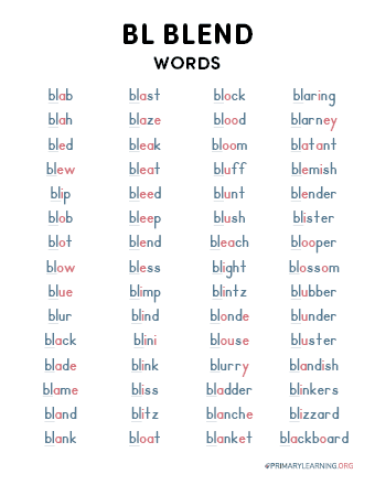 6 letter word that starts with bl